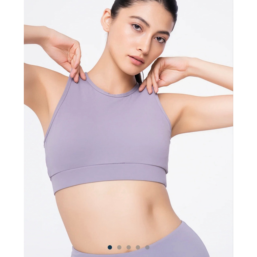Youth Werk Purple Sports Bra with Lace-Up Back, M